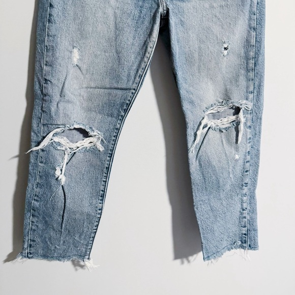 Levi’s - Wedgie Style Light Wash Distressed Jeans - Picture 3 of 5